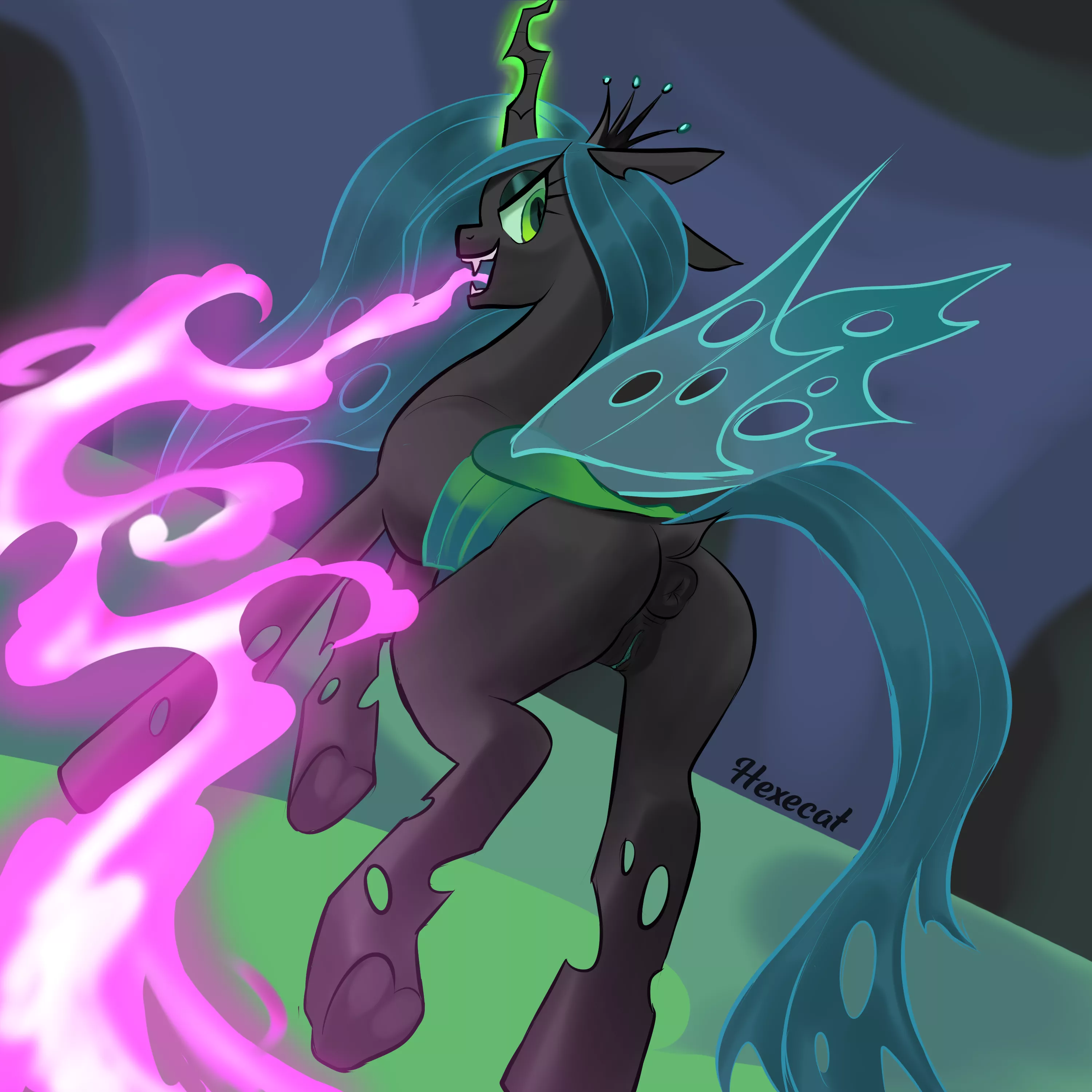 Queen Chrysalis got you posted by Hexecat