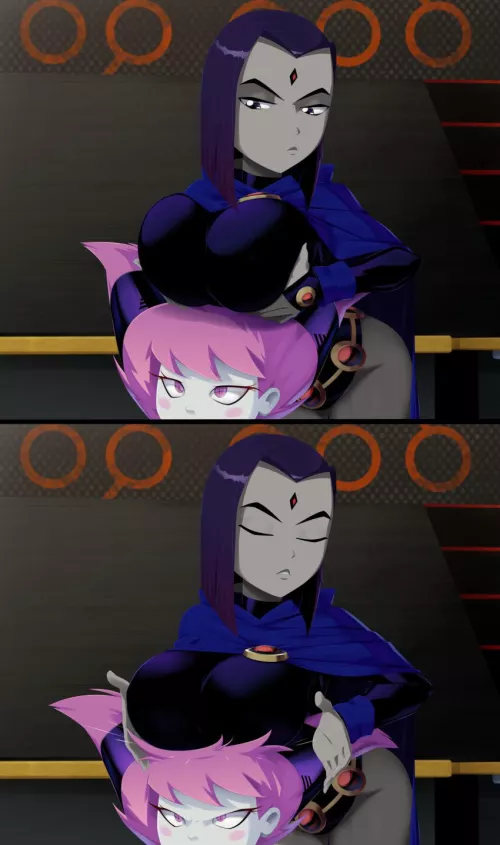 Raven annoys Jinx w/ her tits (RavenRavenRaven) by secretslut991