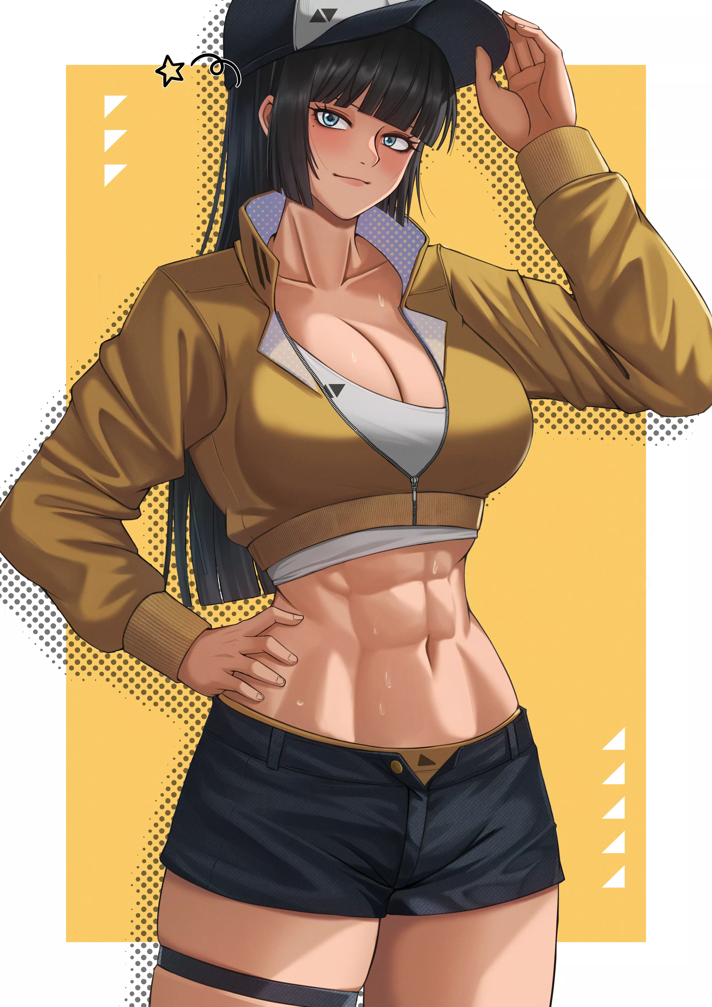 Short shorts and abs [Artist: FAX] posted by ComaOfSouls