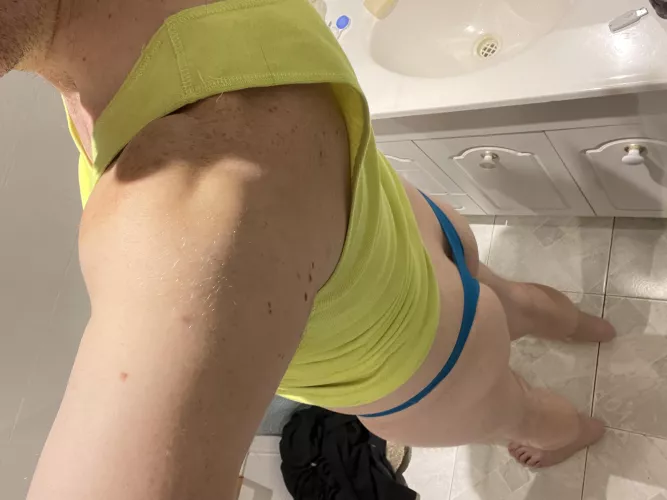 Thong after a shower by mdblanken