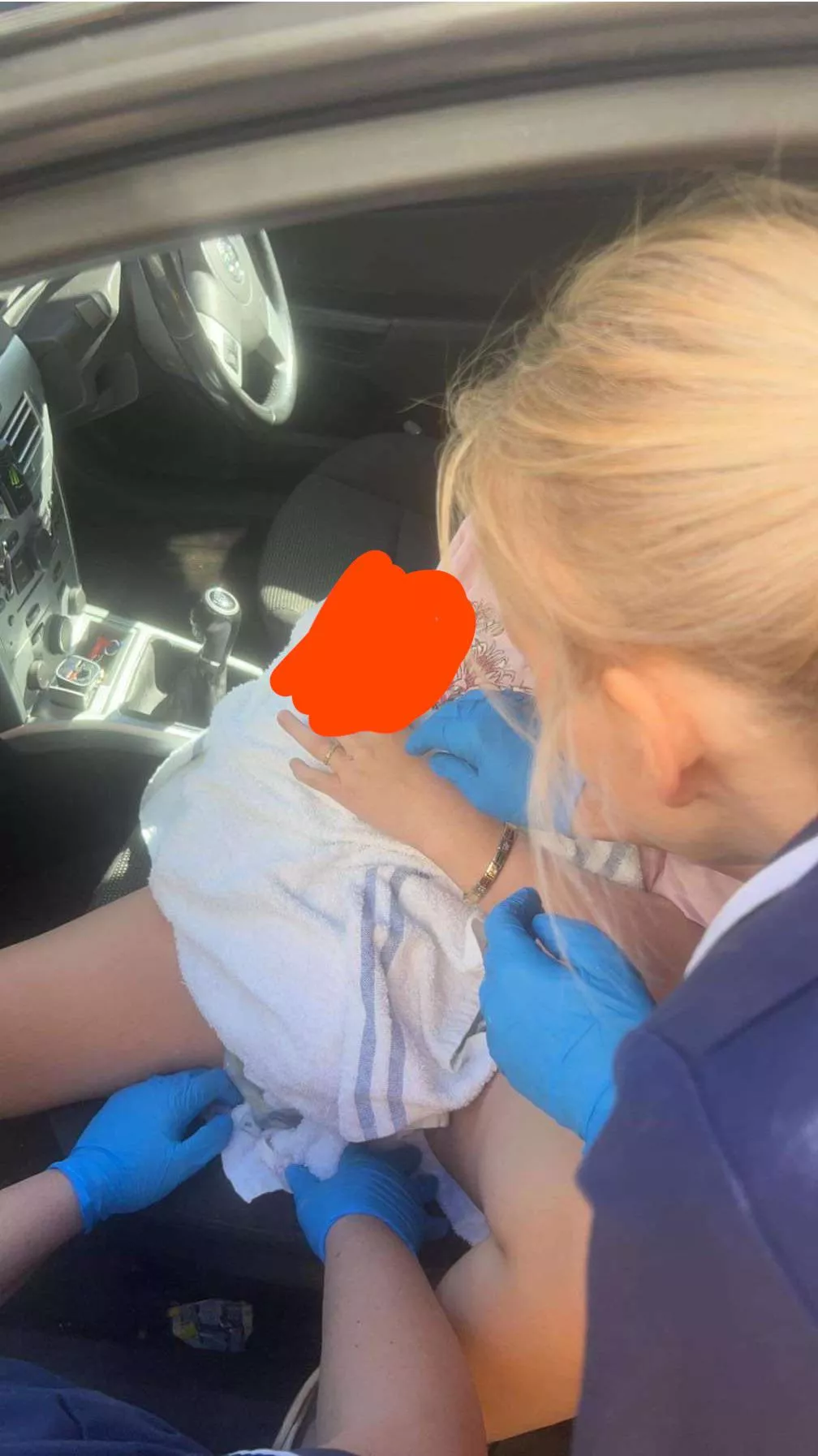 When you ended up giving birth in the car 😊what an experience. Who wants to see the birth video?!! posted by Vienna-cumslut