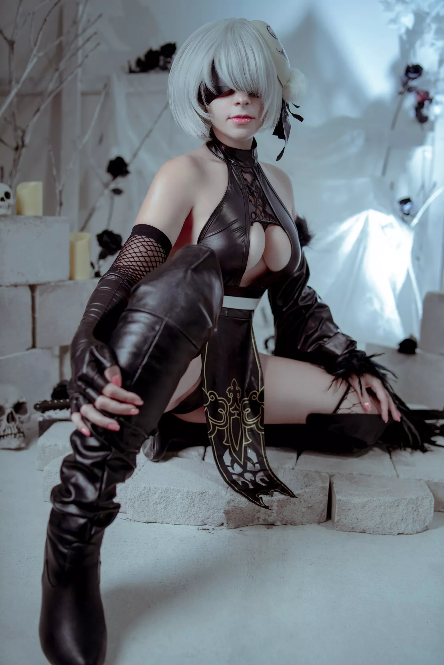 Yorha 2B from Nier Automata by Yuna Kairi (self) posted by Intrepid-Upstairs-69