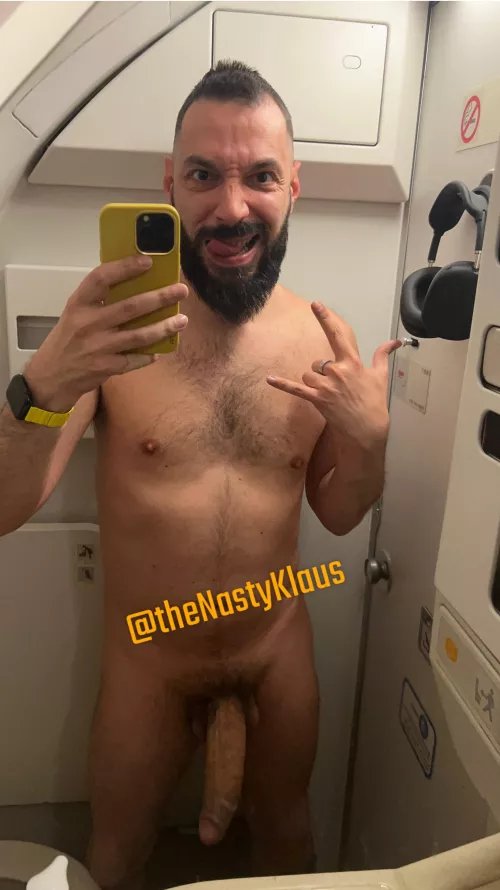 Bearded, boned and bored on a plane by theNastyKlaus