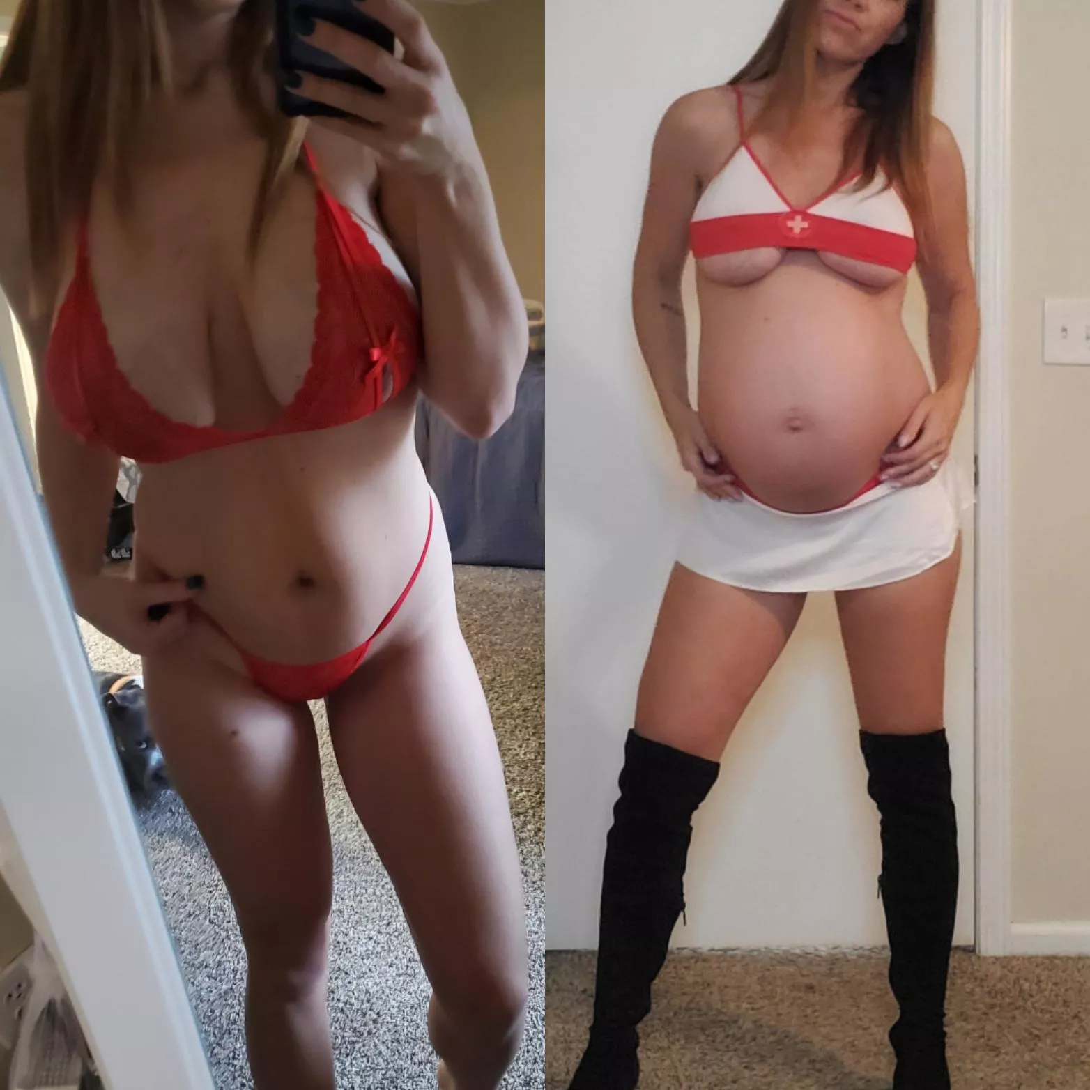 Breeding... before and after posted by pregnantpandora