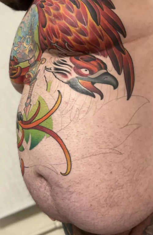 Can’t wait to have this finished. But for now, who’s gonna cuddle with me? by inkedchub