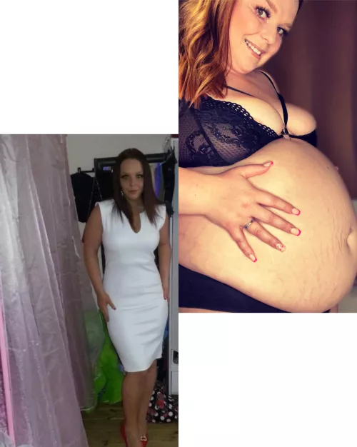 How HOT is this comparison though?🥵🐷 by bbwkatex