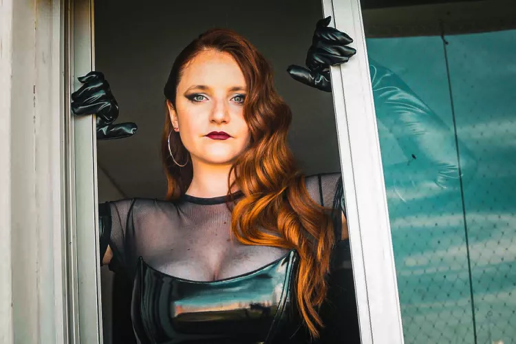 I can see the reflection of your eyes in my corset. Behave yourself by h-oneey