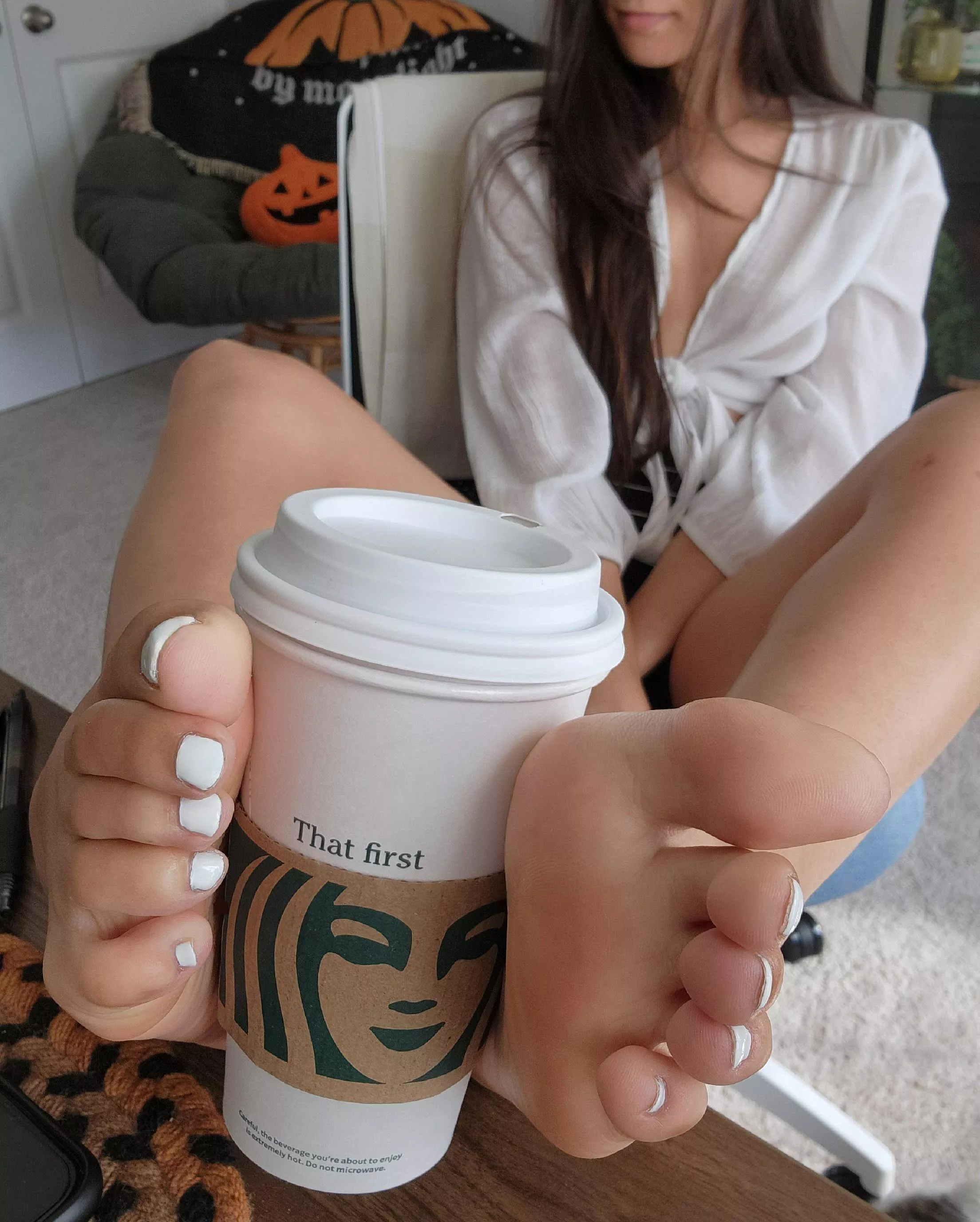 I hope you don't mind I added a little extra flavor to your coffee this morning😉☕️ posted by KittyCatToeBean