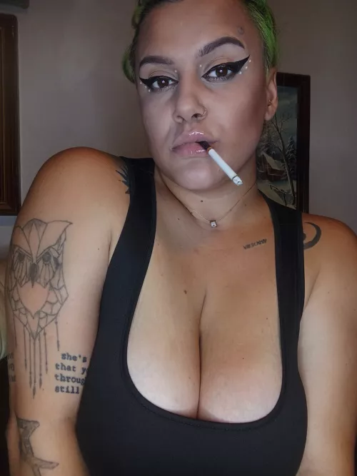 I matched my makeup to my cigarettes by giahoney