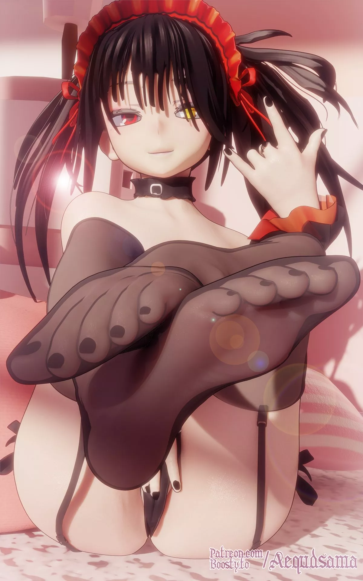 Kurumi's Feet in stockings [Date A Live] (Aequd) posted by Aequd
