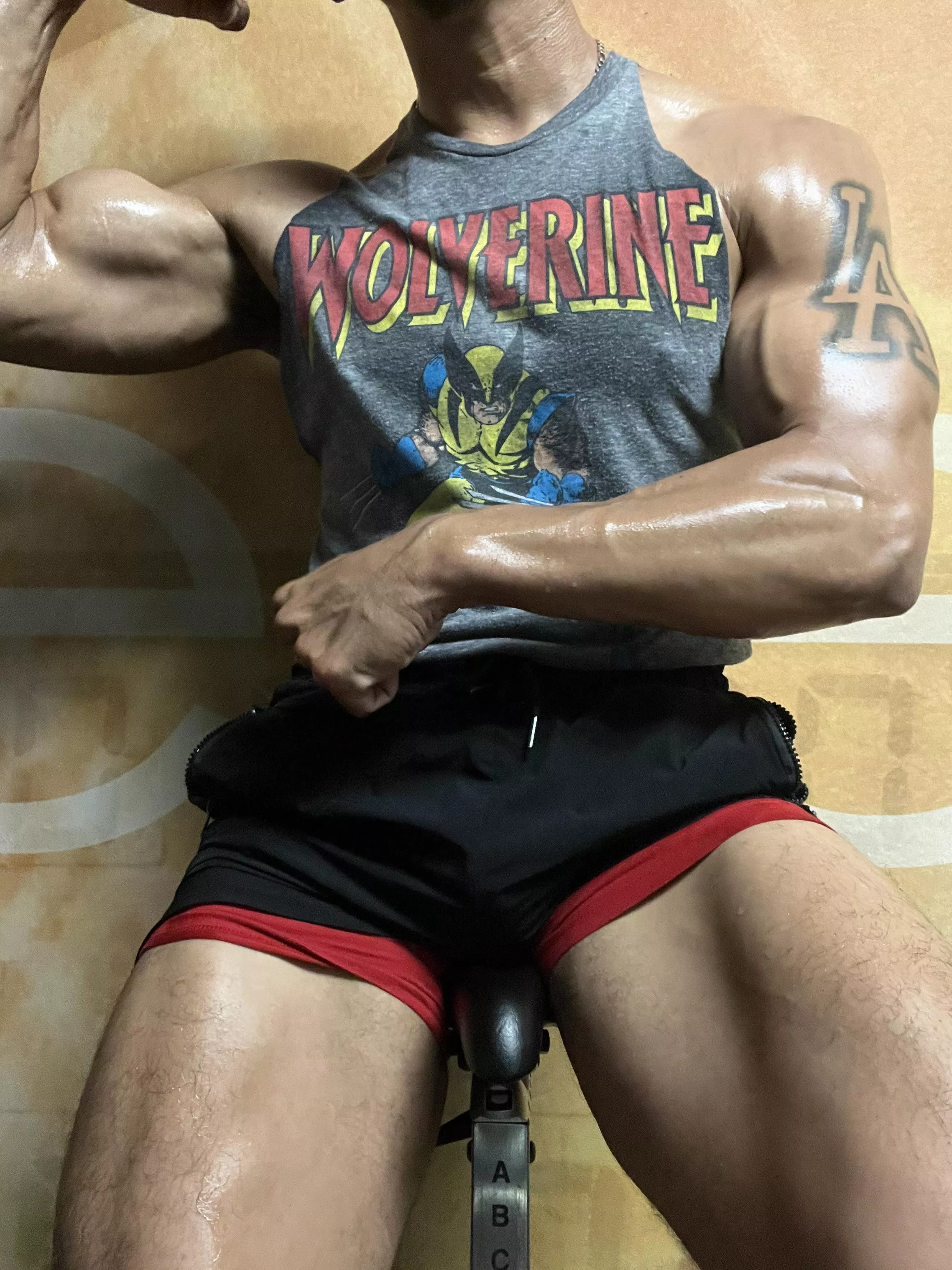 Lick the sweat off my forearm. posted by KingAdonis06