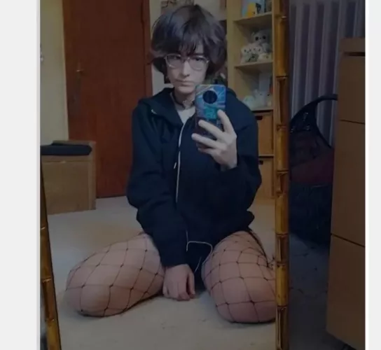 nothing underneath that hoodie by Tamani_the_tiny_doll