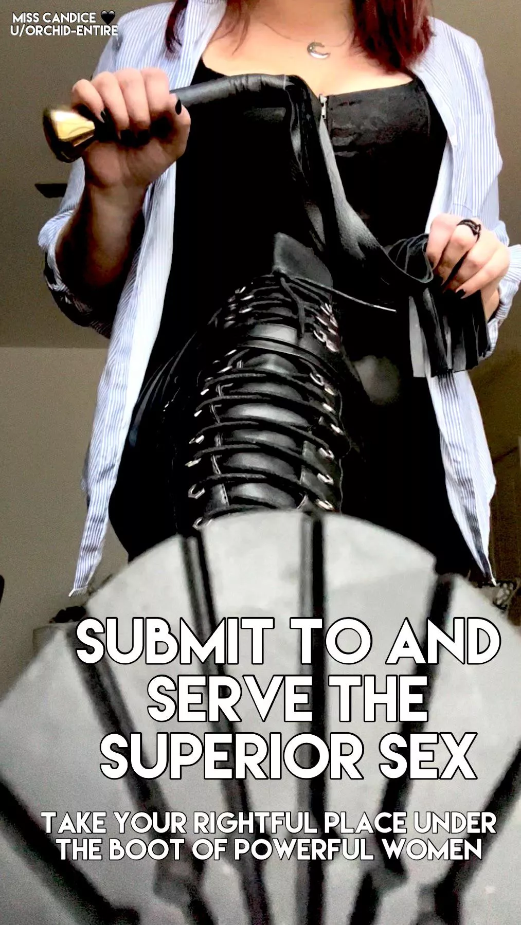 Stroke yourself to Misandry all day and crave your true place at our feet 👣 posted by Orchid-Entire