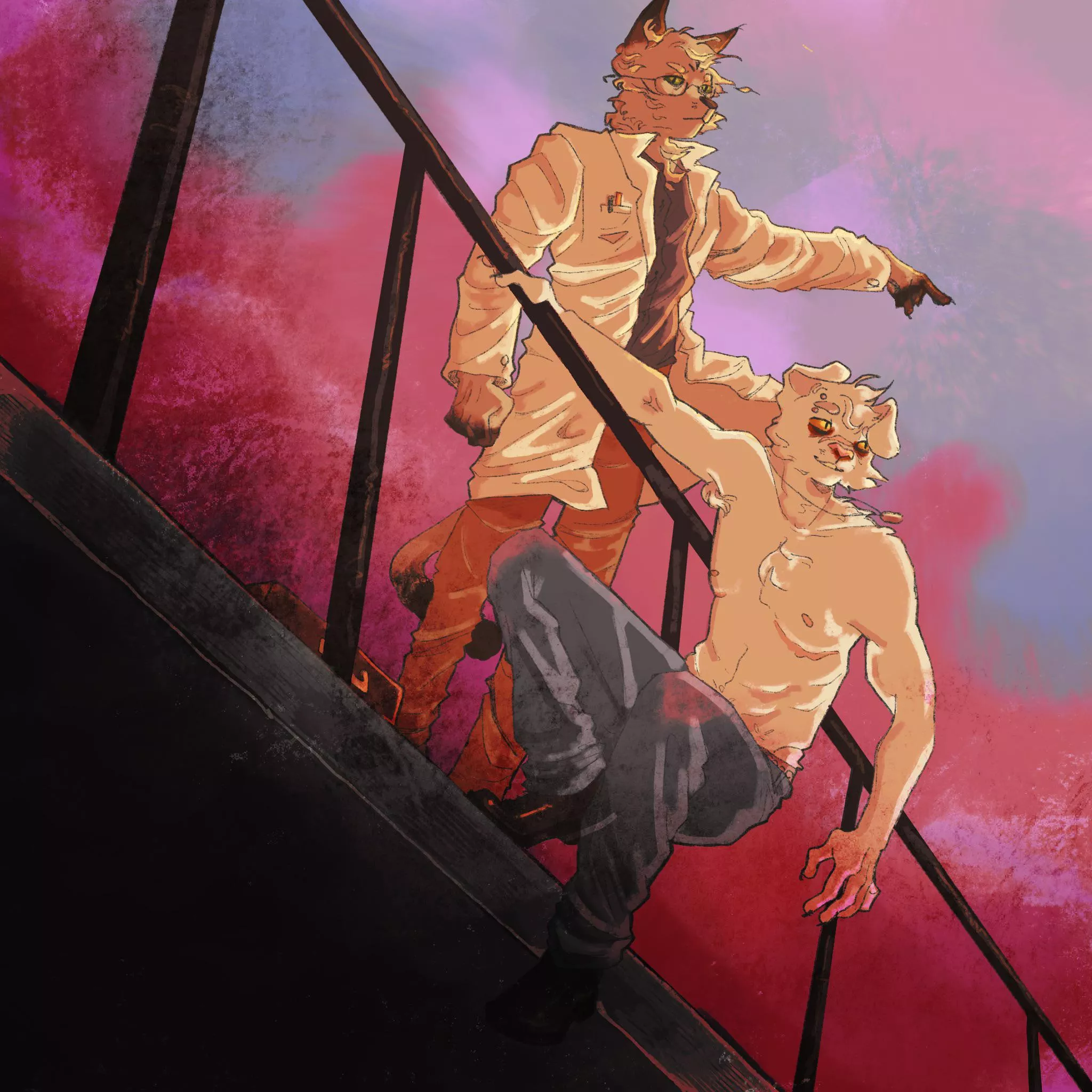 sunset (art by me) posted by MayorAutumnn