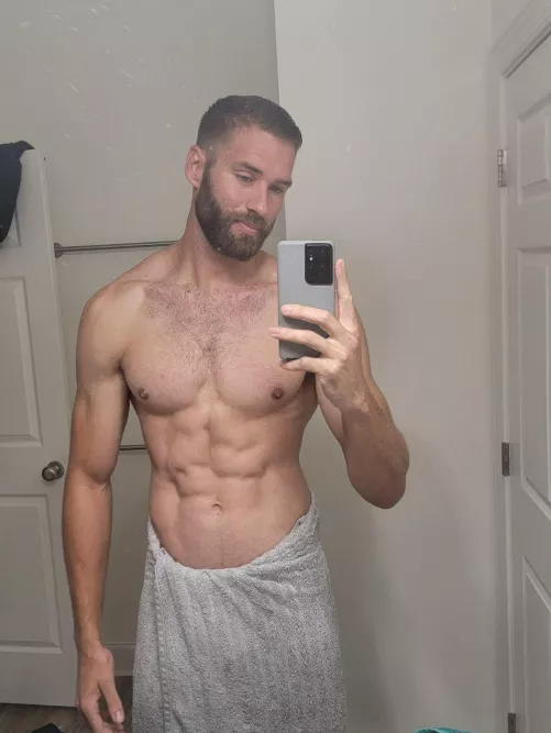 Would it be too much if I removed the towel? by CourageBlue