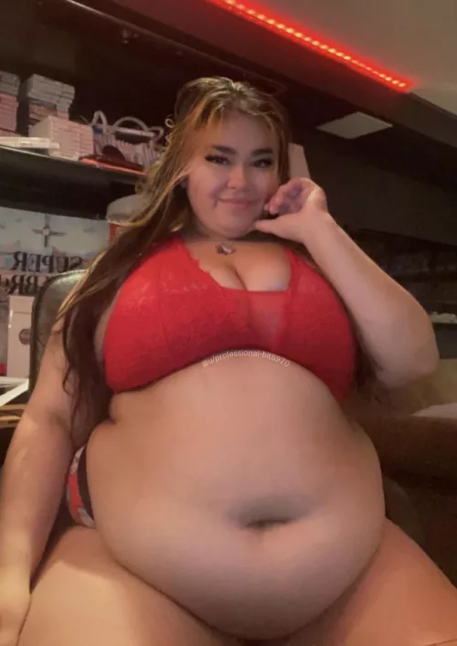 all this stuffing has made my belly so round 🙈 by Professional-Bit8970