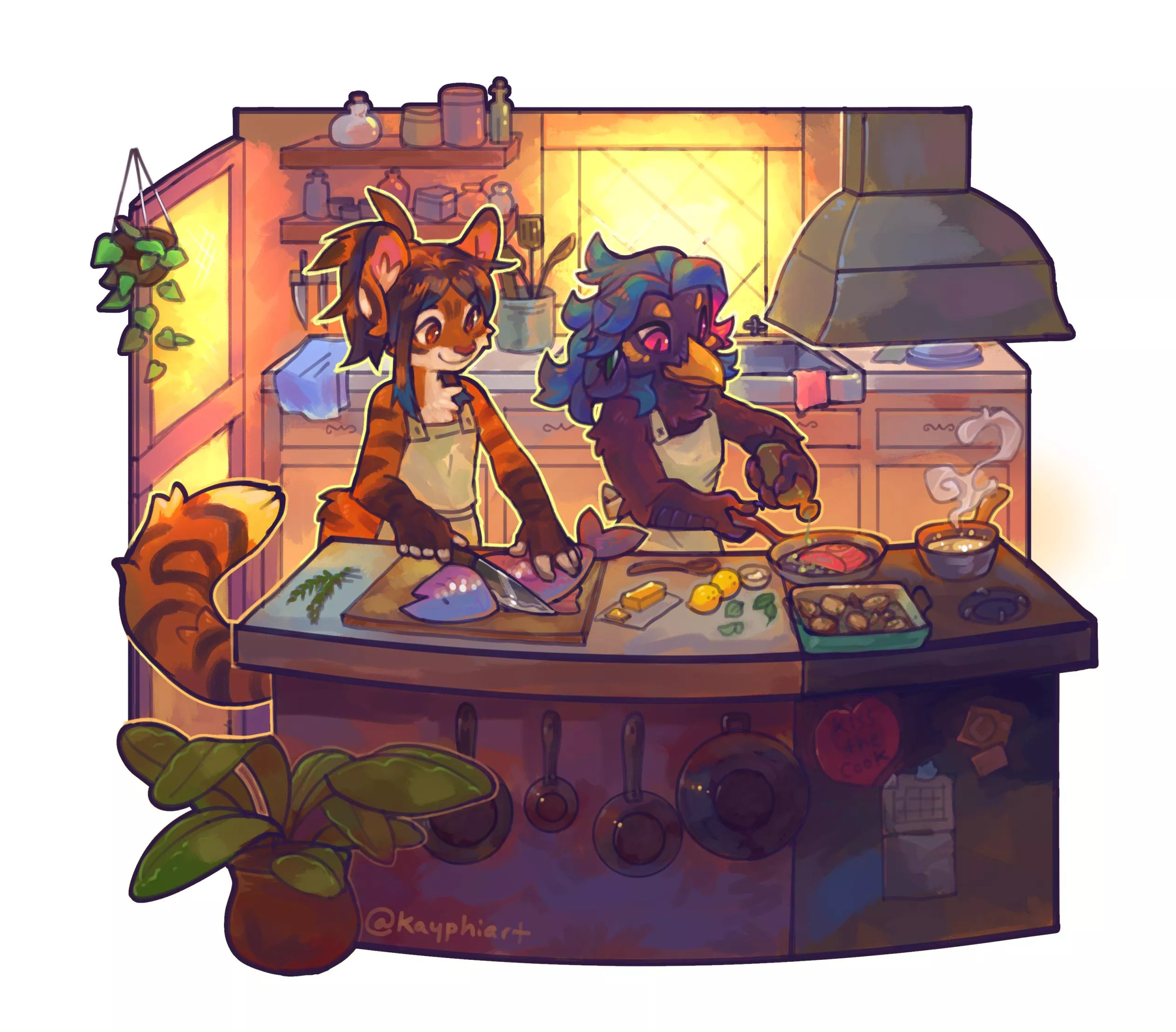 Dinner prep [by me @kayphiart] posted by Kayphiart