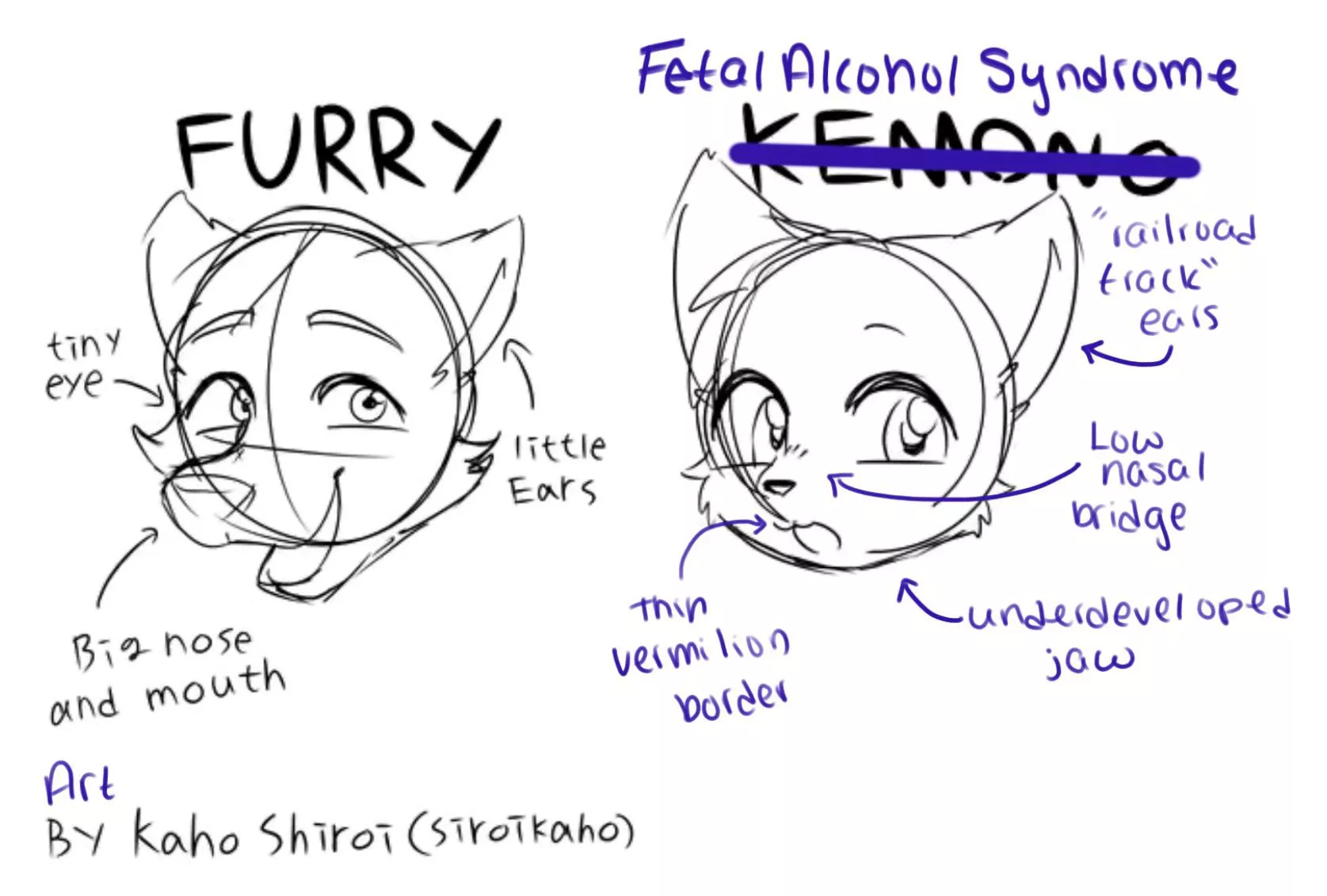 Kemonos are furries with fetal alcohol syndrome posted by SaladAssOutNow