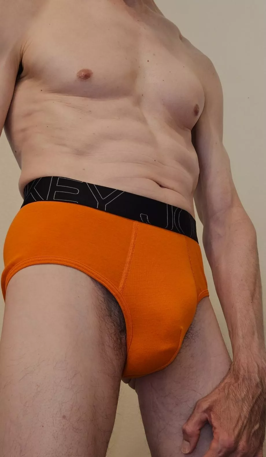 My new orange Jockeys posted by Fantastic-Shirt-2468