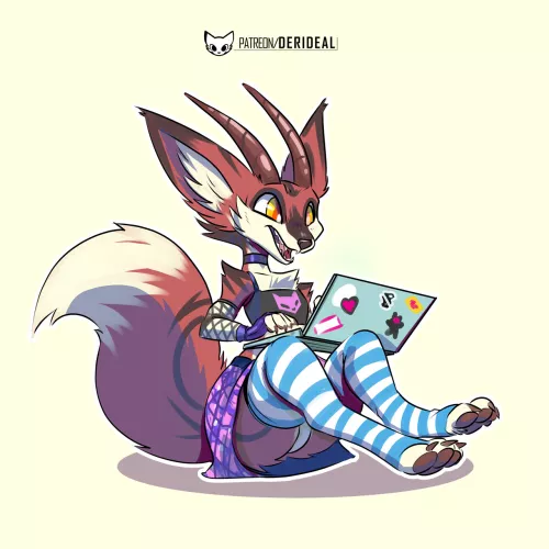 Progammer socks (art by me) by derideal