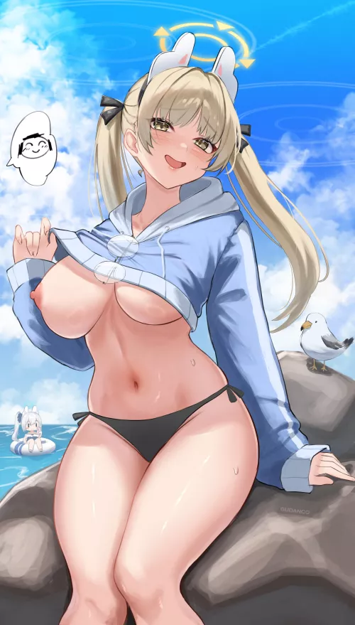 Summer Moe (Blue Archive) by Lewdeology