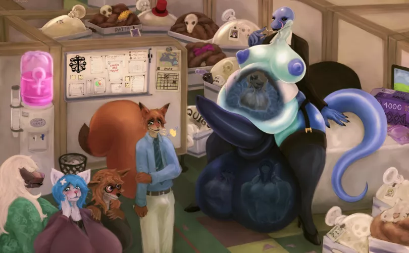 {Image} Department Downsizing (Multiple prey, Cock, Oral, Disposal, Scat, Post) by Salisha_the_Mascot