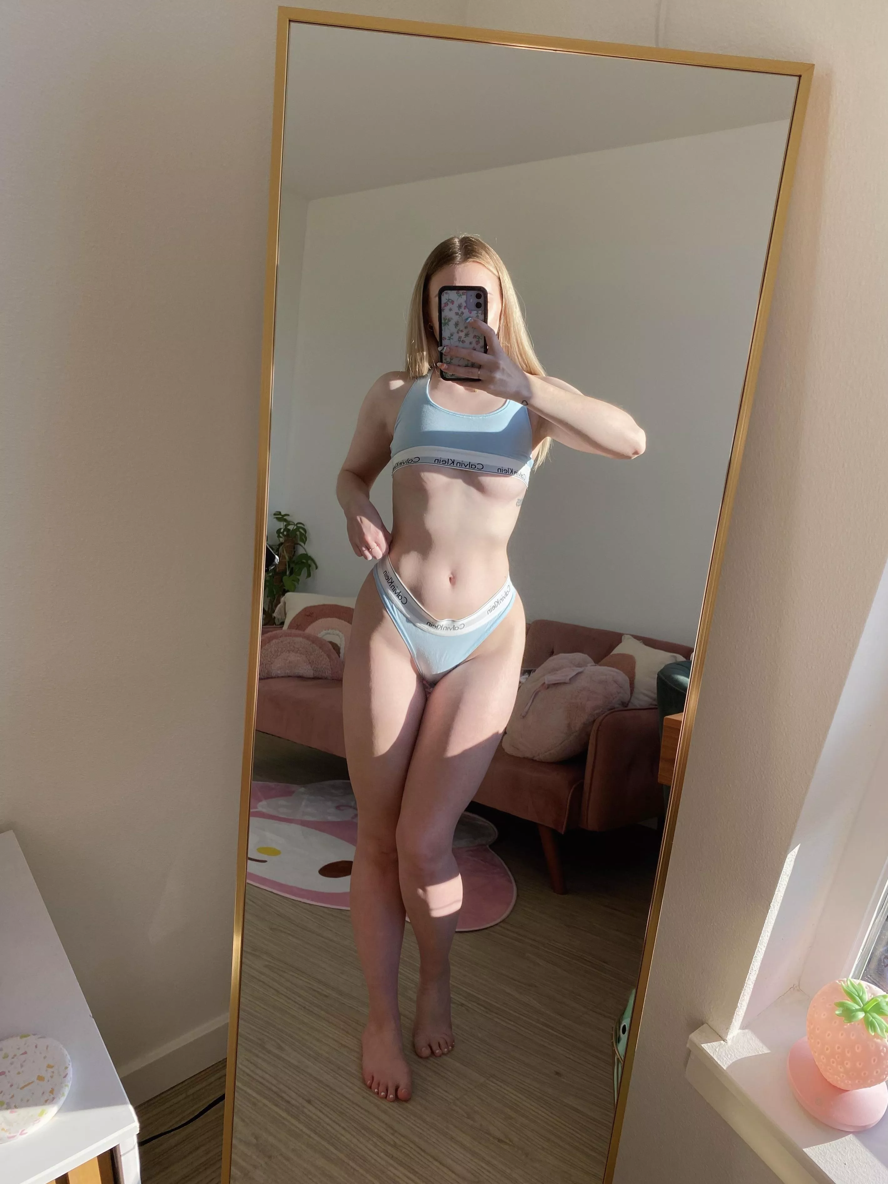 cozy in my matching calvins posted by flatlacroix2