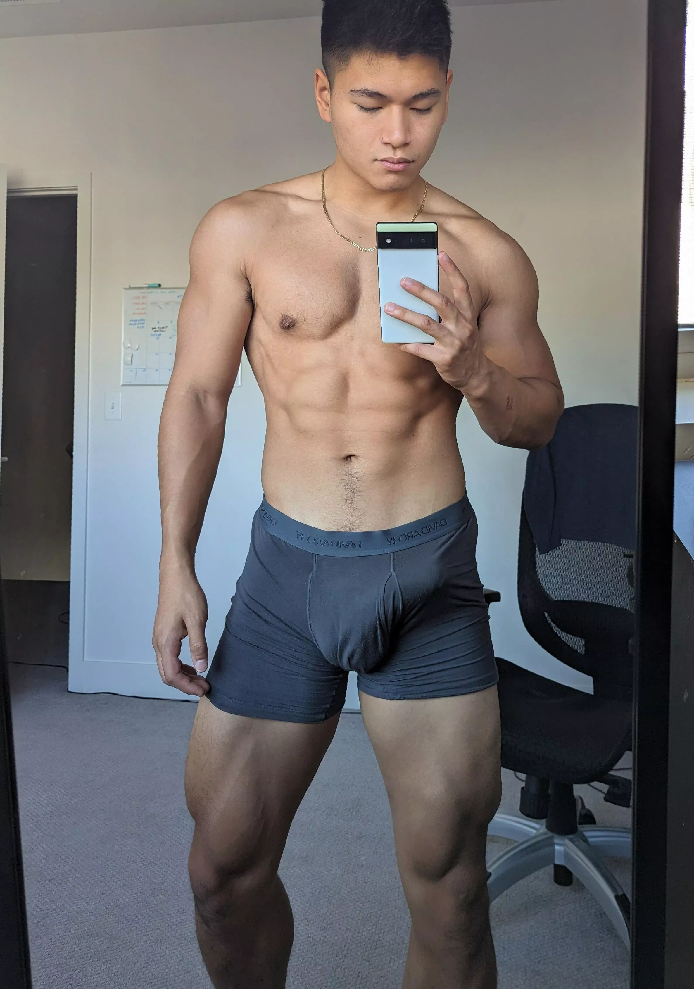 Morning wood through my underwear 👀 posted by kai-lim