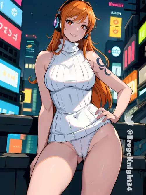 Nami in night city by Effective_Spend4021