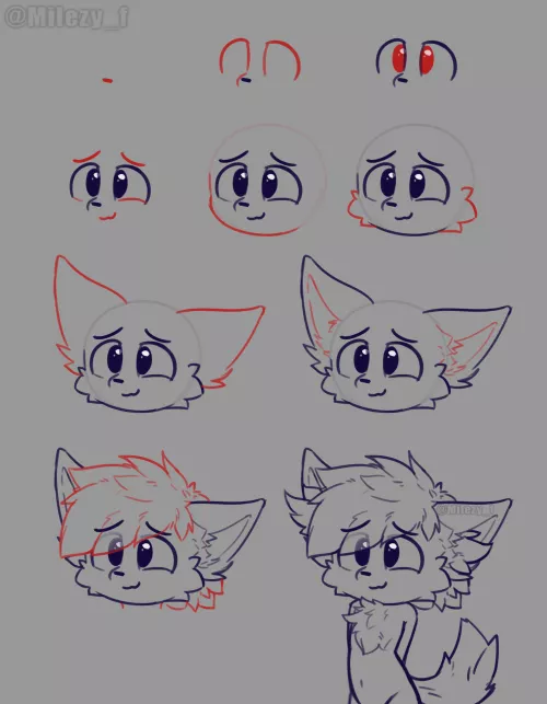 shy bean tutorial :3 // by @milezy_f on twitter ^^ by milezy_f