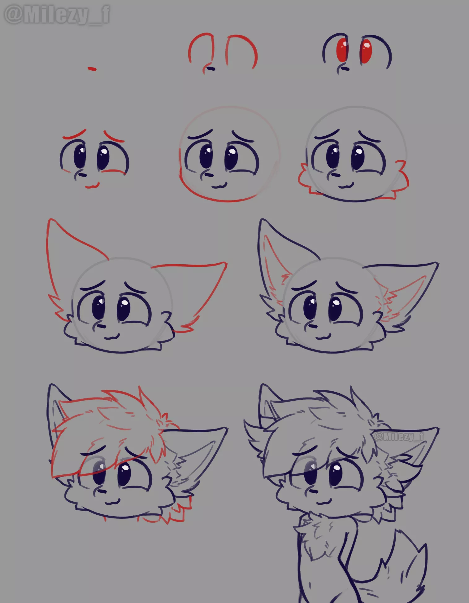 shy bean tutorial :3 // by @milezy_f on twitter ^^ posted by milezy_f