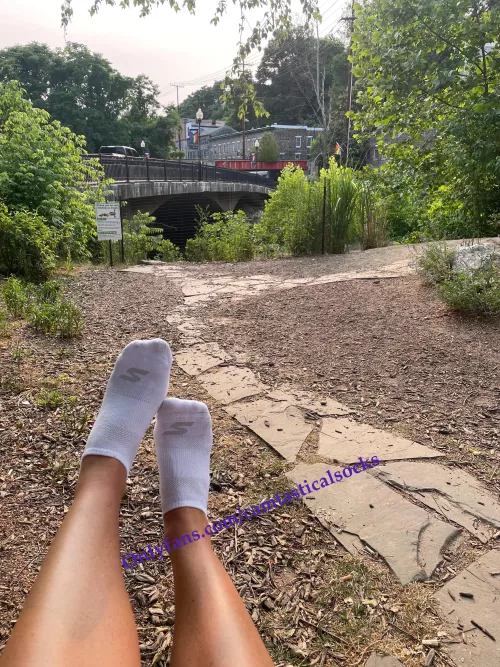 Sketchers White No Show Socks by camtasticalsocks