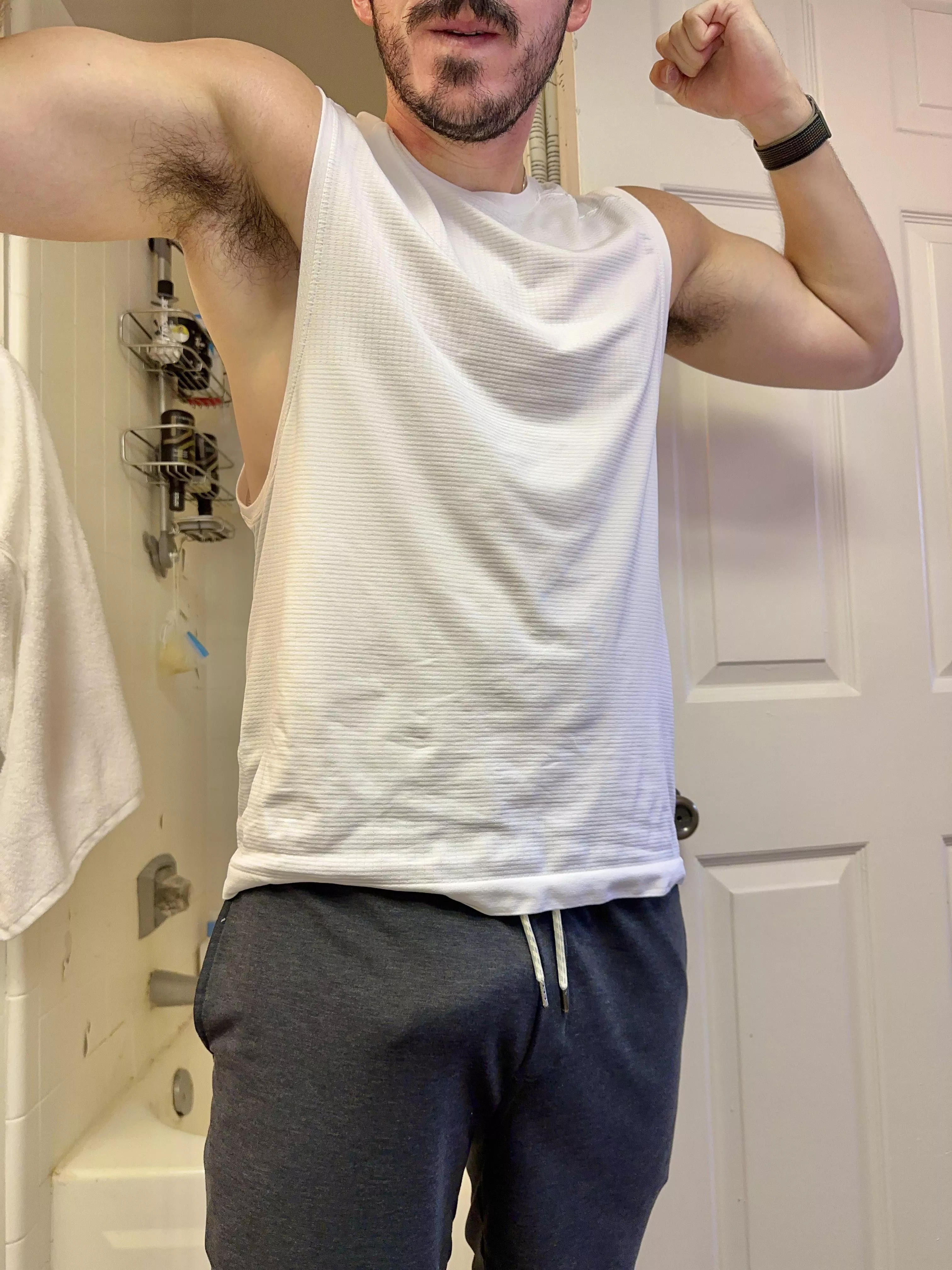 Who wants to rip my comfy Sunday clothes off me? posted by tomhollandsweatypits