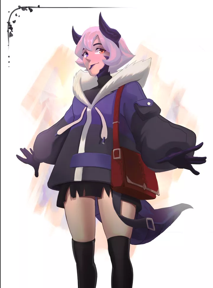 (art by me) Dragon Girl! comms are open! posted by BelmoonHashira