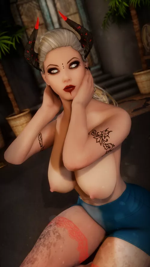 Be careful!, She bites 🩸🩸 by LilStranger1