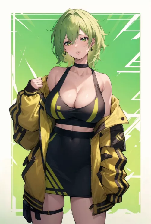 Lime/Yellow Techwear by CheetahSperm18