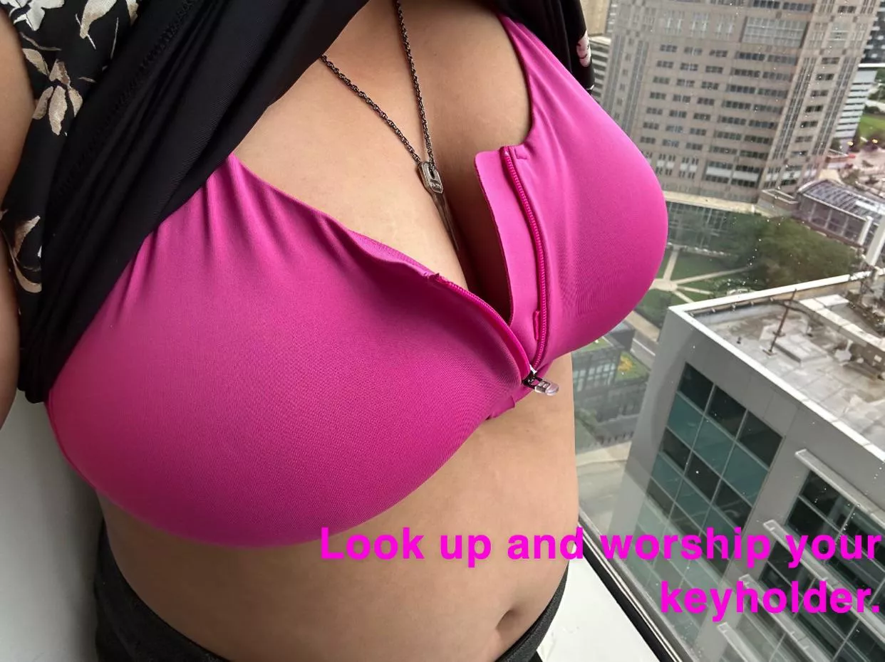 Oh just me looking down on all of the possible toys I can keep locked up. posted by Chasteandpegged