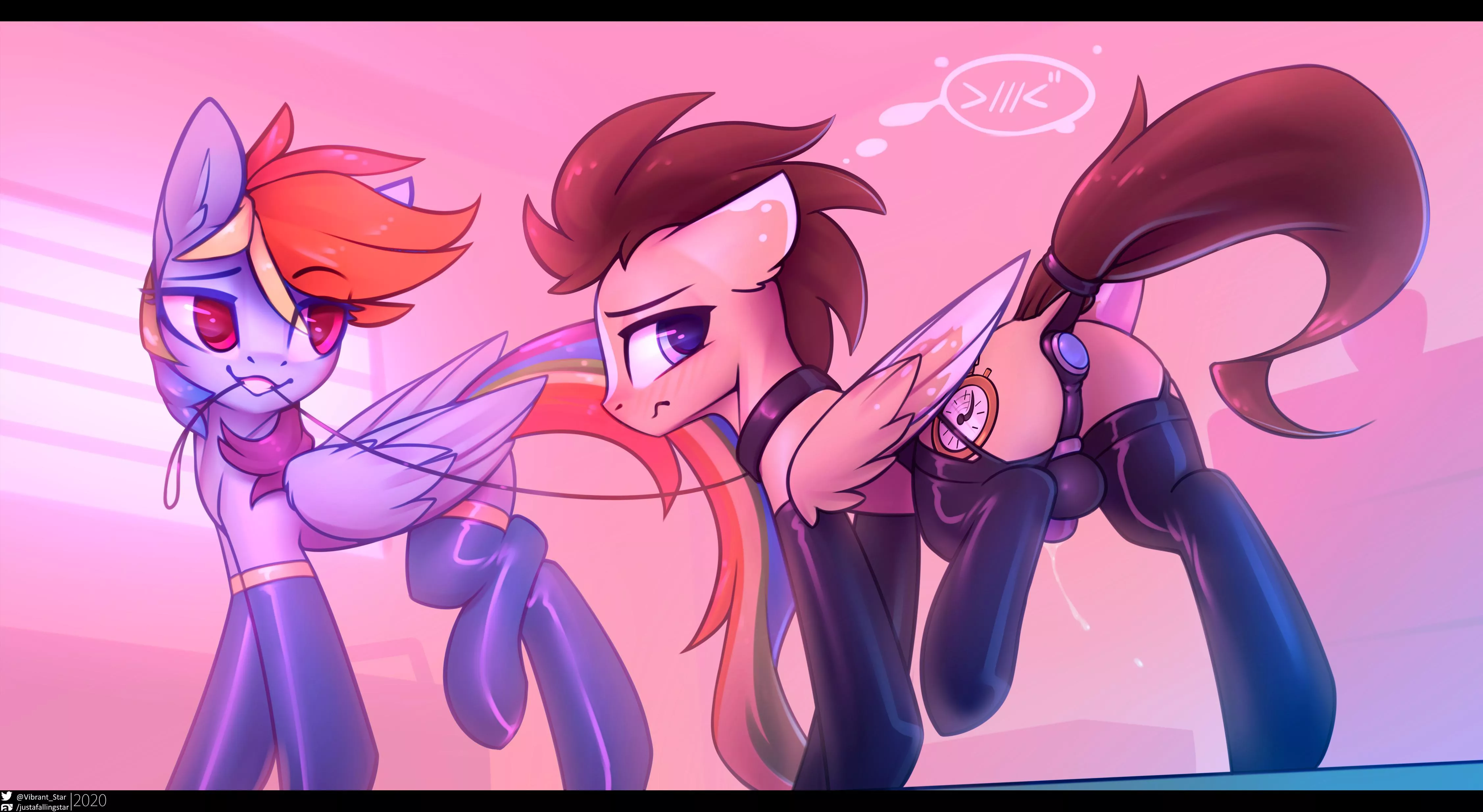 Sunset walk by Vibrant Star posted by PonyClopAccount