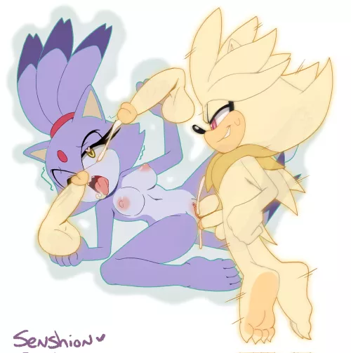 Super Silver and Blaze - Senshion by Real_TraKWhip