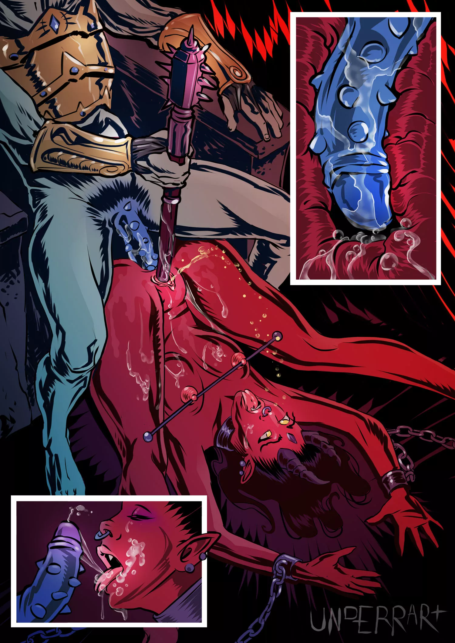 The battle between good and evil (underrart) posted by Underrart