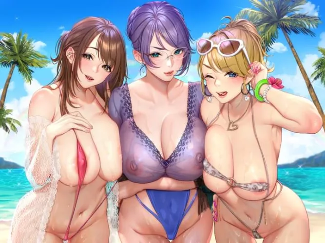 A beach day with your step-mom and her friends! by Southern--Antelope