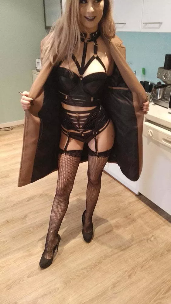 A masochistic smile getting ready for public posted by CautiousOp