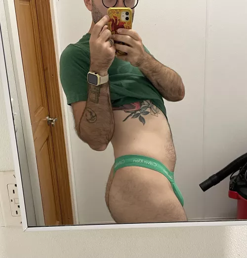 Comfy ck thong today by BubbleButtRunner