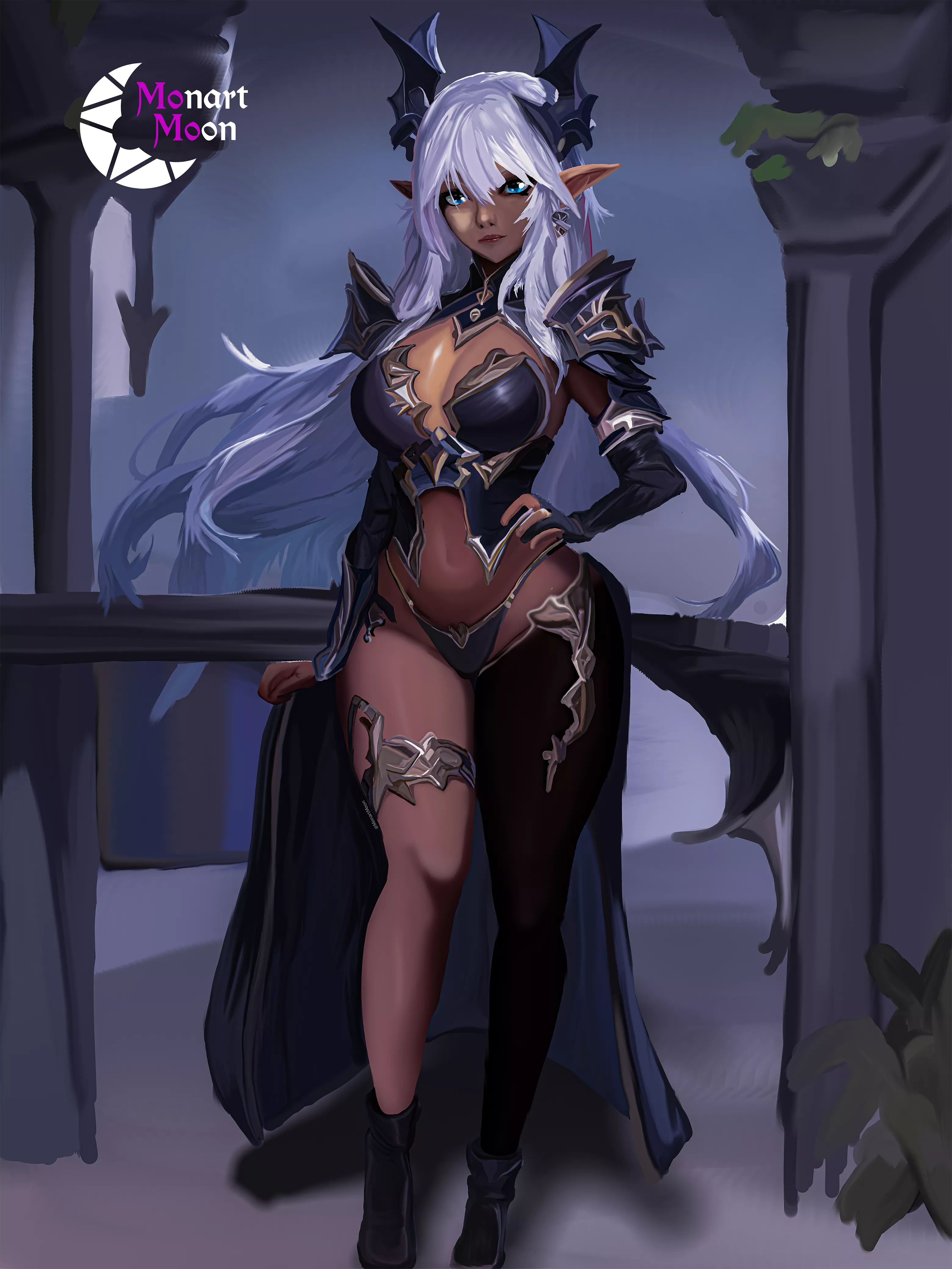 I made my first well-crafted drawing, it took me 5 days posted by Monartmoon