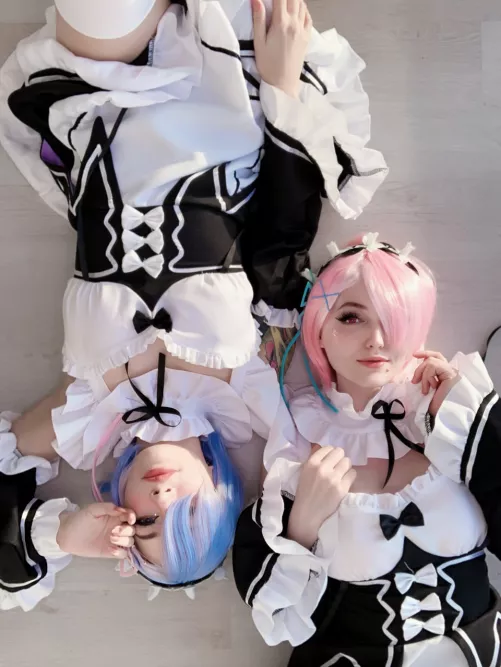 Ram&Rem from Re:Zero by Sia Siberia and Purple Bitch by Sia_Siberia_Real