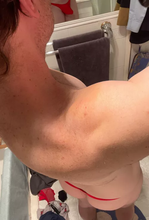 Red thong tonight! by mdblanken