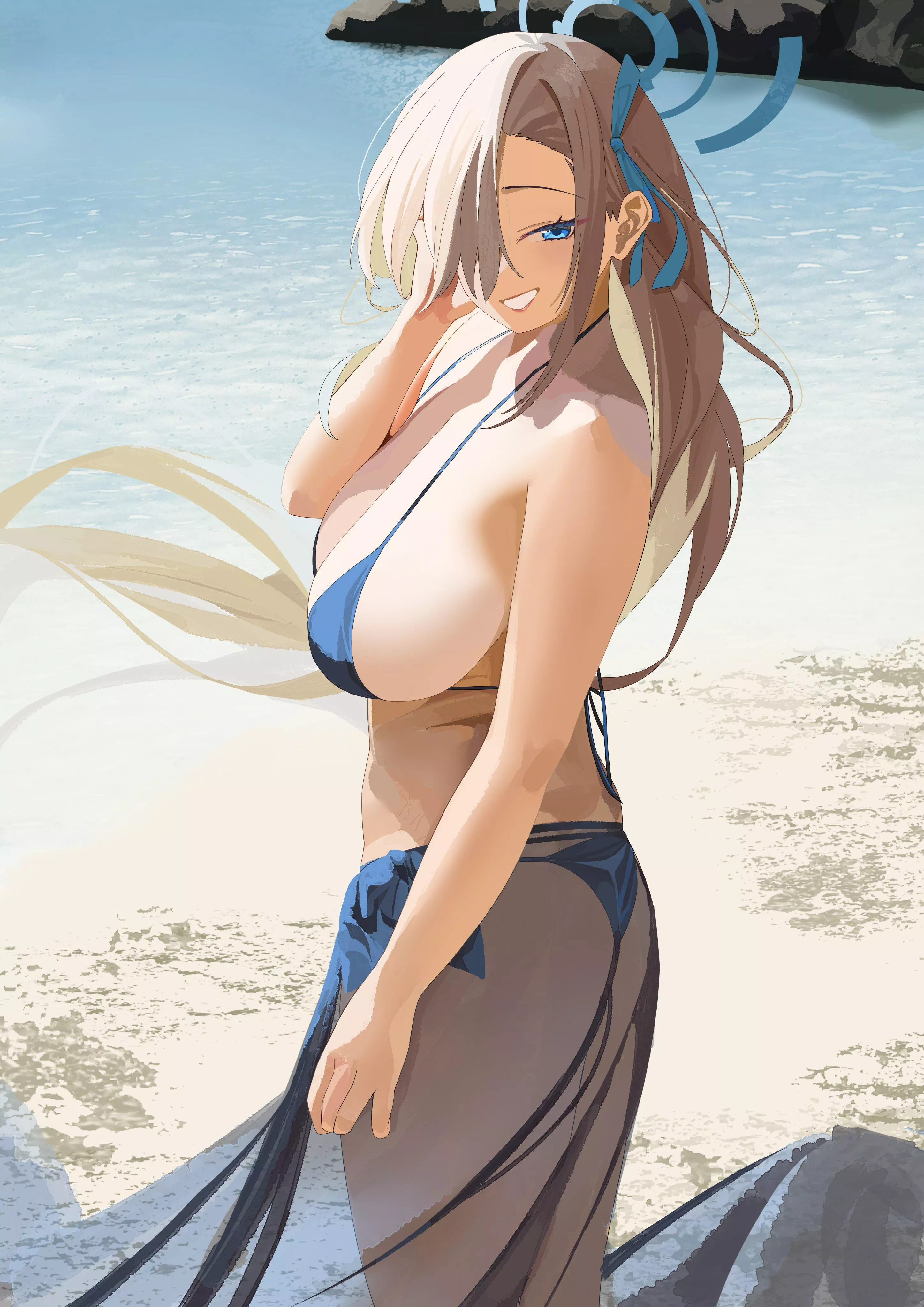 seaside beauty Asuna (@tentechan1525)[Blue Archive] posted by iowess