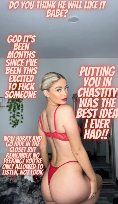 Being cucked and in chastity is what you deserve! [F19] by RecognitionNew9938