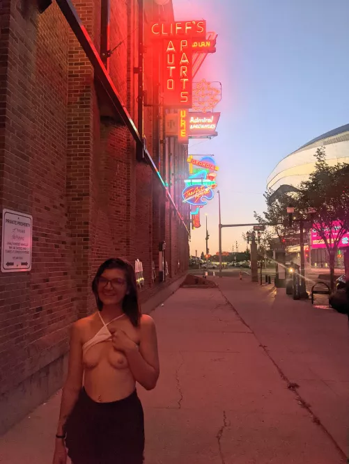 Flashing my tits before heading to dinner by Cozysophie