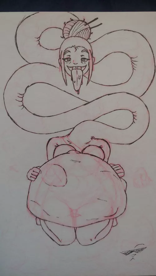 {Image}Rokurokubi vore (Art by me) by DarkUrsaman